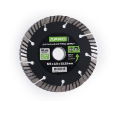 Диск відрізний по бетону Турбо-Сегмент 230х2.4 мм 22-24% (APRO)