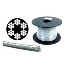 Трос в ПВХ оболонці 3 мм (2+1) DIN 3055 (6х7 + FC) APRO оцинкований 200 м