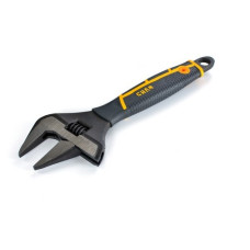 Ключ розвідний з тонкими губами CrV 0-50/255мм прогумований СИЛА