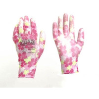 Рукавички з ПУ покриттям р8 МАРГАРИТКИ (кольорові садові) (СИЛА)