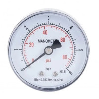 Манометр Фронтальний d42 мм ZEGOR 1/4 /0-6 bar