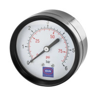Манометр фронтальний Ф40 1/4" 6 бар OR