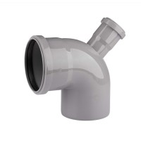 Коліно PPH з відводом 110/90*x50/67* VITOPlast