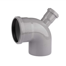 Коліно PPH з відводом 110/90*x50/67* VITOPlast