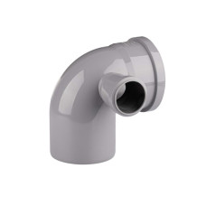 Коліно PPH з ЛІВИМ боковим відводом 110х50/90* VITOPlast