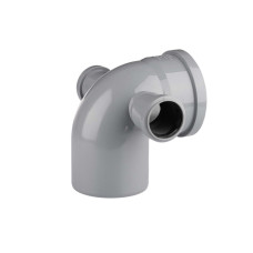 Коліно PPH з двома боковими відводами 110х50/90* VITOPlast