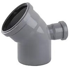 Коліно PPH з відводом Ø110x45°xØ50 горизонтальне (VITOPlast)