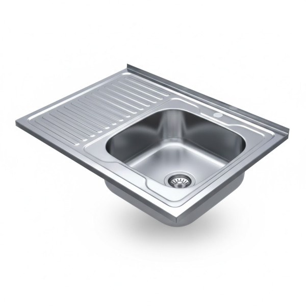 Мийка KRAFT Satin Прямокутна накладна 800х600х180x0.8 R