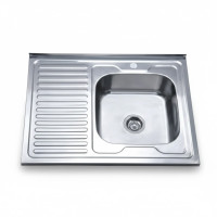 Мийка KRAFT Satin Прямокутна накладна 800х600х180x0.8 R