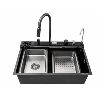 Мийка KRAFT Handmade 680*450*230 Nano Black Decor (6846WF-4 BL D)