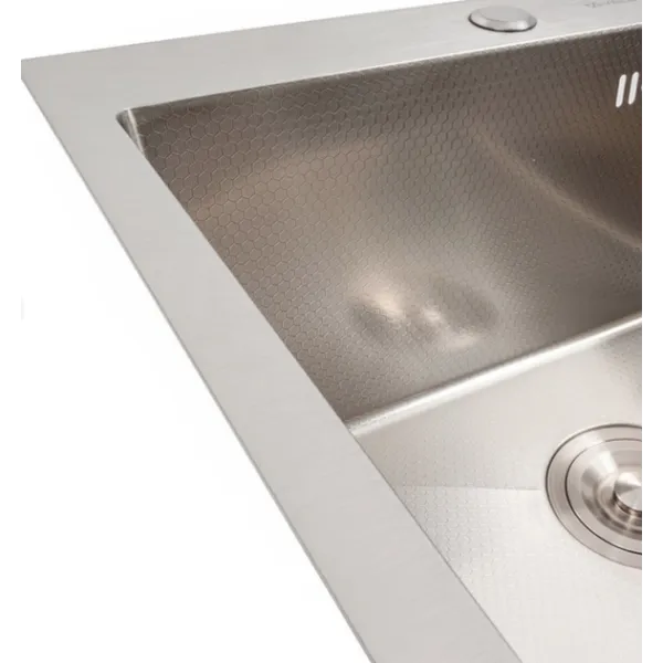 Мийка KRAFT Handmade Decor 500*500*230 (корзина + кріплення + сифон + дозатор)