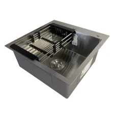 Мийка KRAFT Handmade Decor 540*480*230 (корзина + кріплення + сифон + дозатор)