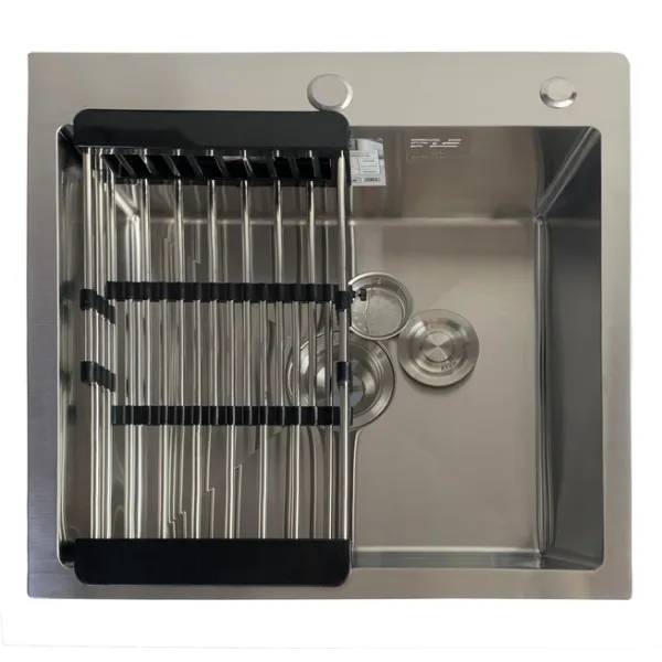 Мийка KRAFT Handmade Decor 540*480*230 (корзина + кріплення + сифон + дозатор)