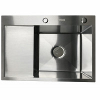 Мийка KRAFT Handmade 650*480*230 (корзина + кріплення + сифон + дозатор) (6548 BRS)