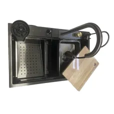 Мийка KRAFT Handmade 750*460*230 Nano Black