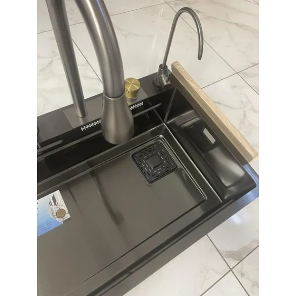 Мийка KRAFT Handmade 750*460*230 Nano Black