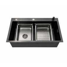 Мийка KRAFT Handmade 680*450*230 Nano Black Decor (6846 BL DECOR)