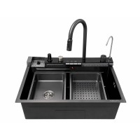 Мийка KRAFT Handmade 680*450*230 Nano Black Decor (6846WF-3 BL D)