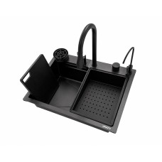 Мийка KRAFT Handmade 600*460*230 Nano Black Decor