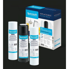 Комплект картриджів Ecosoft 1-2-3 для фільтрів зворотнього осмосу