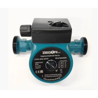 ZEGOR насос циркуляційний 25/4-180/синій/з гайками/без каб./24міс.гарантія