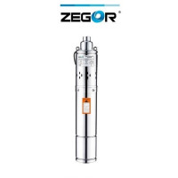 Насос глибинний шнековий ZEGOR 4QGDe1.8-50-0.55-10m /0,55Kw H110 Q2.9 /10m кабель /24міс.гарантія