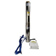 GRANDWATER насос /1,5Kw H120 Q3.6m3/г /9,5м кабель+пульт