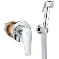 Набір гігієнічного душу зі змішувачем прихованого монтажу BauEdge New з Tempesta-F