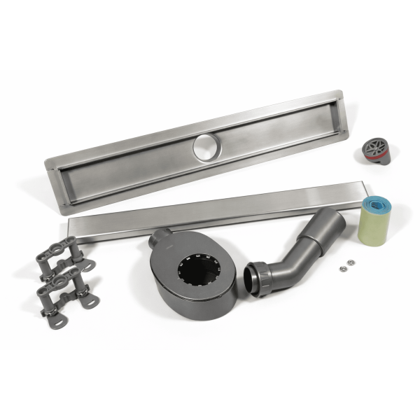 Душовий канал нержавійка 70 см/ з бортом