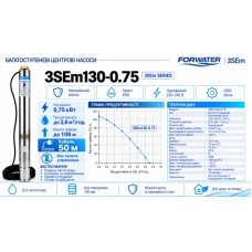 FORWATER Насос /H108m Q2.8m3/г /50m кабель /БЕЗ пульта /12міс.гарантія/1шт