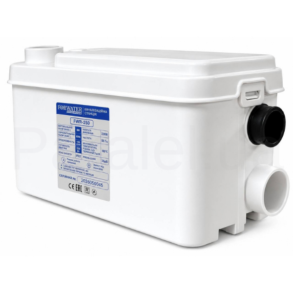FORWATER каналізаційна станція 0.25KW Hv8m Hh=80 Qmax100L/min /1шт