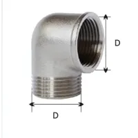 АКЦІЯ Коліно KARRO 1/2" ЗВ (10+1 в подарунок)