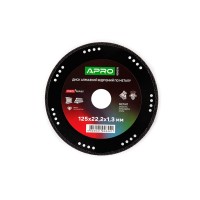 Диск алмазний по металу APRO 125х1.3х22,2 PRO