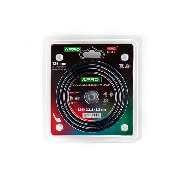 Диск алмазний по металу APRO 125х1.3х22,2 PRO