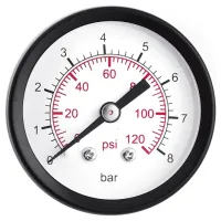 Манометр фронтальний 1/4" 8 bar (50mm) Premium FORWATER