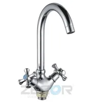 Змішувач Zegor дворукий для мийки DFR4-A827