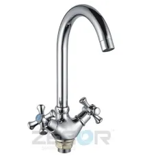 Змішувач Zegor дворукий для мийки DFR4-A827