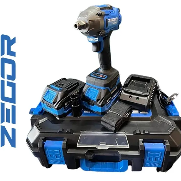 Акумуляторний гайковерт ZEGOR 21v в кейсі 2 акумулятора 24міс.гарантія