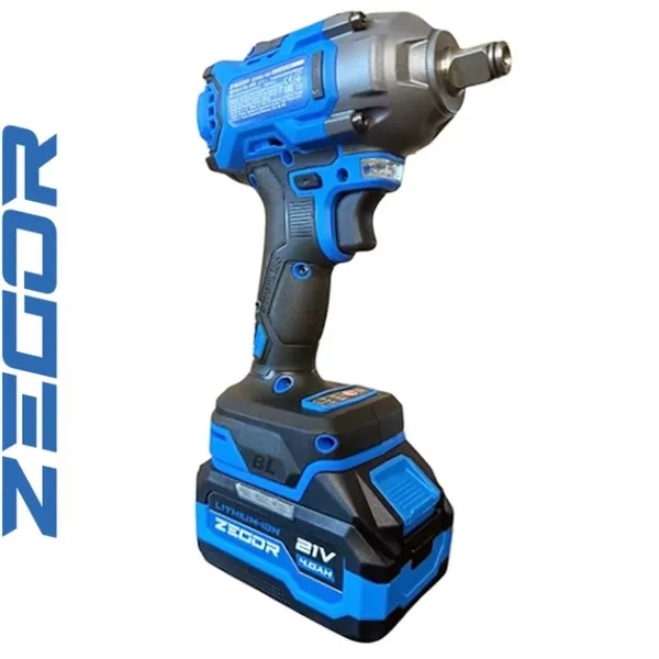 Акумуляторний гайковерт ZEGOR 21v в кейсі 2 акумулятора 24міс.гарантія