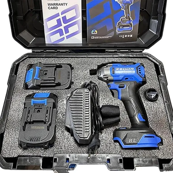 Акумуляторний гайковерт ZEGOR 21v в кейсі 2 акумулятора 24міс.гарантія