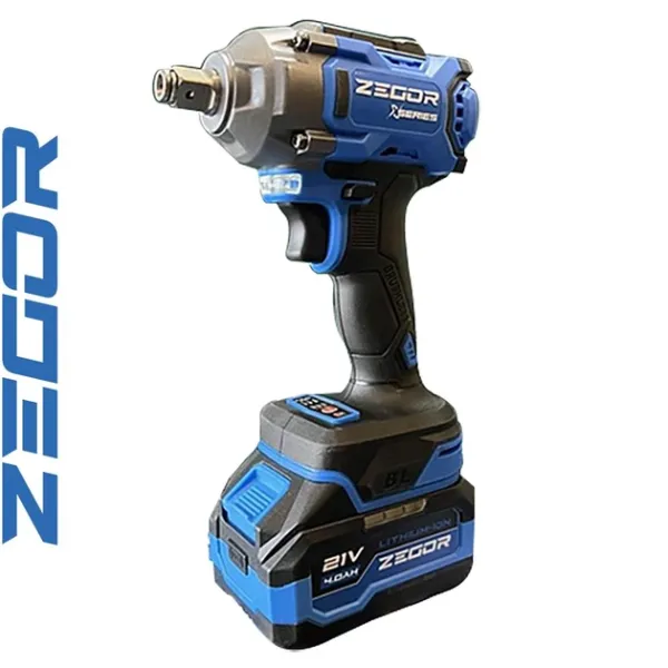 Акумуляторний гайковерт ZEGOR 21v в кейсі 2 акумулятора 24міс.гарантія
