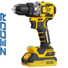 ZEGOR Акумуляторний шуруповерт TIGER 21v /в кейсі /безщітковий /2АКБ 2А /36міс.гарантія