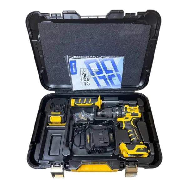 ZEGOR Акумуляторний шуруповерт TIGER 21v /в кейсі /безщітковий /1АКБ 4А /36міс.гарантія