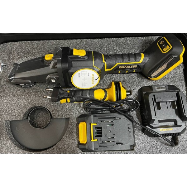 ZEGOR Акумуляторна болгарка AGTL-21BL-125 21v /в кейсі /1 акум 4А /круг d125 /36міс.гарантія