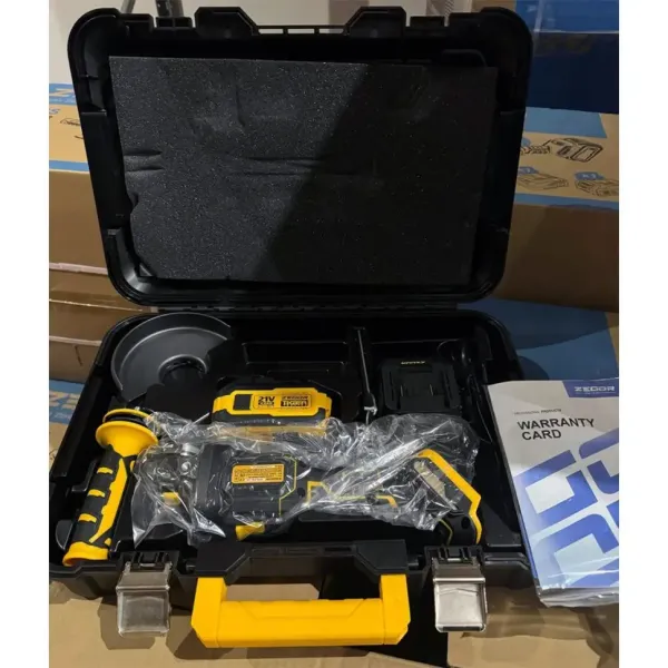 ZEGOR Акумуляторна болгарка 21v /в кейсі /1 акум 4А /круг d125 /36міс.гарантія