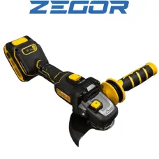 Болгарка акумуляторна 125 мм Zegor AGTG-21BL-125, безщіткова, 21 В, 1 акумулятор 4 А·год, кейс
