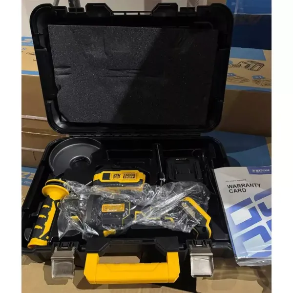 ZEGOR Акумуляторна болгарка 21v /в кейсі /1 акум 4А /круг d125 /36міс.гарантія