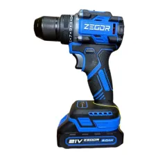 ZEGOR Акумуляторний шуруповерт 21v /1АКБ 2А /24міс.гарантія