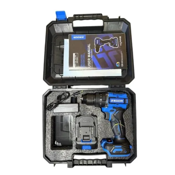 ZEGOR Акумуляторний шуруповерт 21v /1АКБ 2А /24міс.гарантія