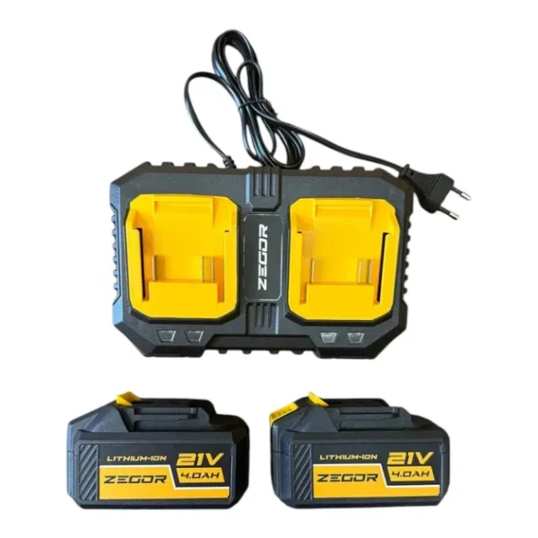 ZEGOR Акумуляторна пила 21v /шина 16"(40.6см) / акб (4А)/36міс.гарантія